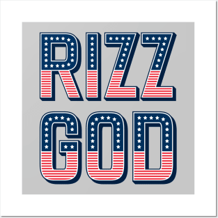 Rizz God - Stars and Stripes Posters and Art